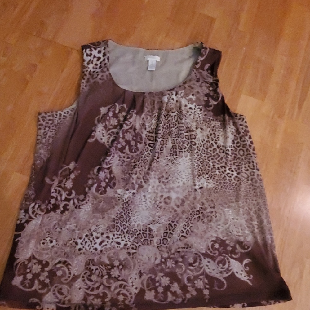 Chicos Lined Sleeveless Top size 3